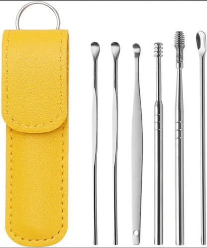 DherigTech Ear Wax Cleaning Kit, 6 Pcs Ear Pick Tools