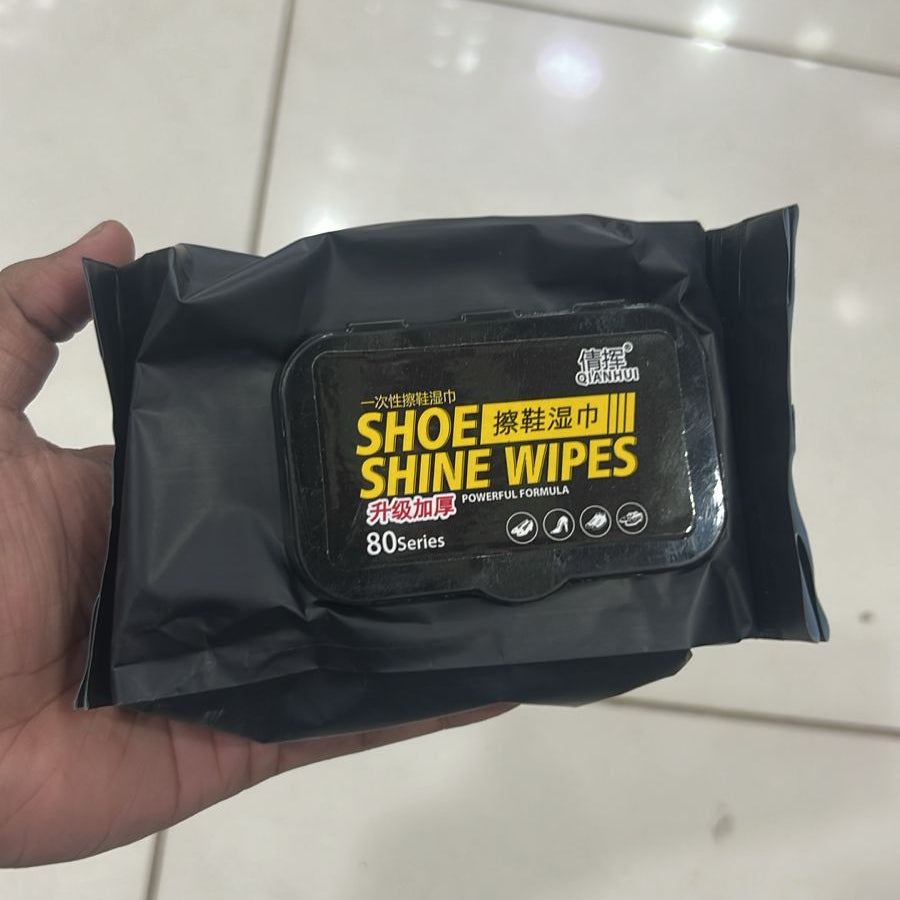 Shoe Wipes | 80 Pcs Instant Cleaner | Quick Dirt & Stain Removal | Shoe Cleaning Kit