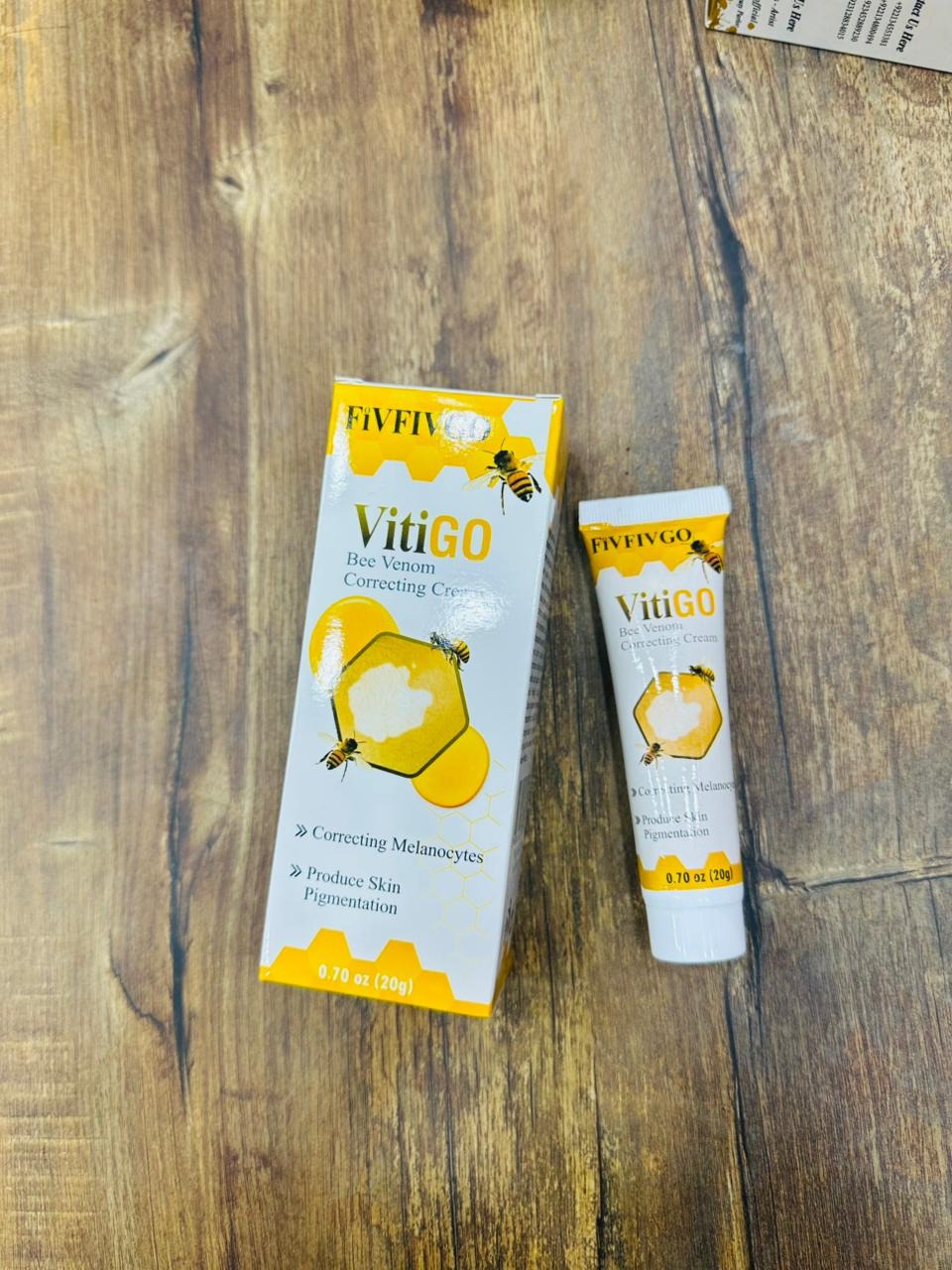 Fivfivgo™ VitiGO Bee Venom Correcting Cream (20g) Support for Skin Pigmentation Recovery and Even Skin Tone
