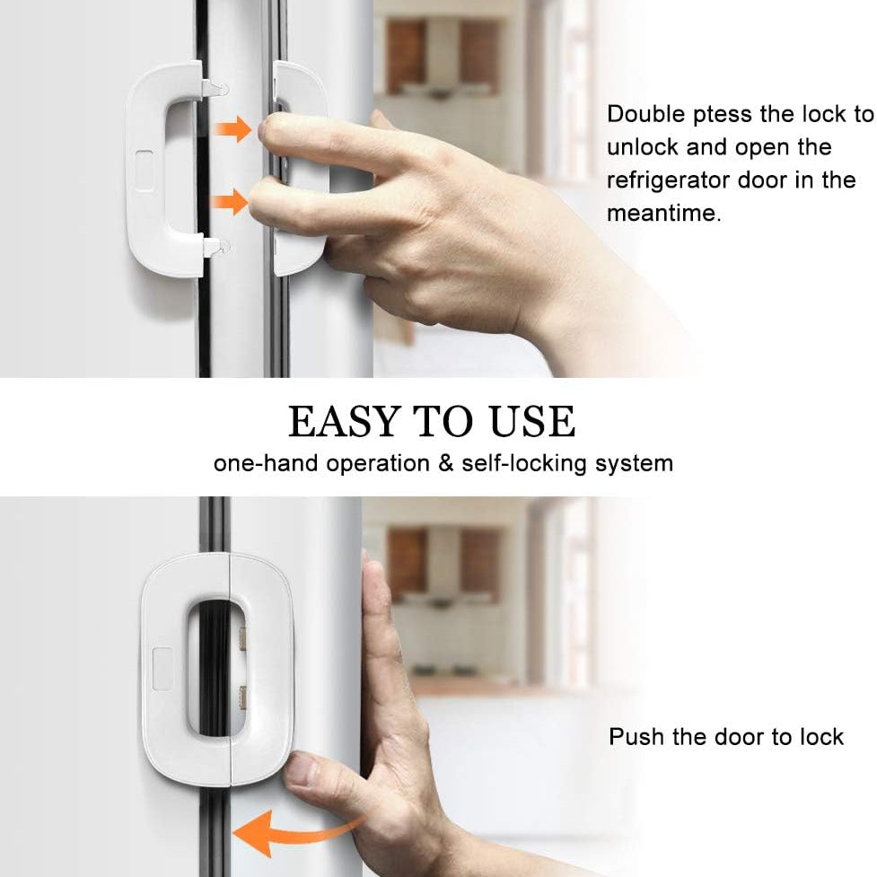 Child Safety Refrigerator Lock - Safety Accessory Designed For Appliance Protection And Daily Home Security Routine