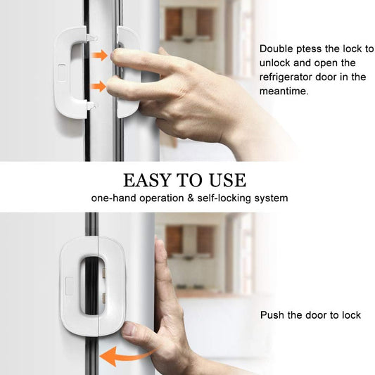 Child Safety Refrigerator Lock - Safety Accessory Designed For Appliance Protection And Daily Home Security Routine