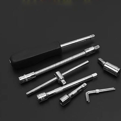 46 Pcs Socket Wrench Tool Set with Storage Case Perfect for Mechanical, Automotive, And DIY Home Repair Tasks